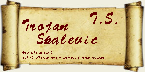 Trojan Spalević vizit kartica